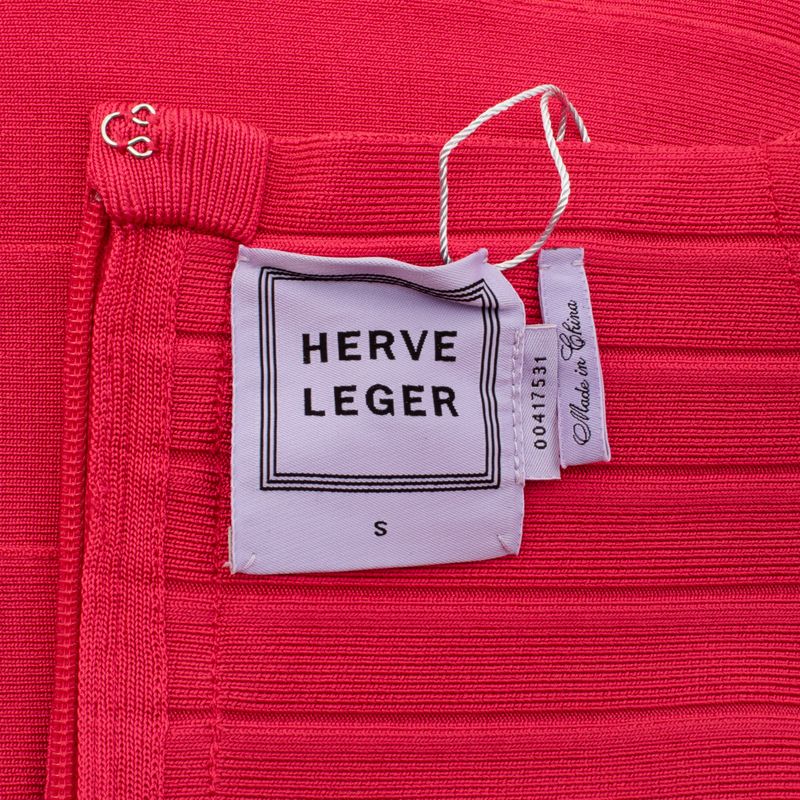Vestido-Herve-Leger-Longo-Magenta