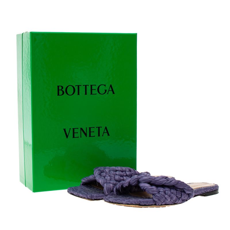 Rasteira-Bottega-Veneta-Intrecciato-Raffia-Lilas