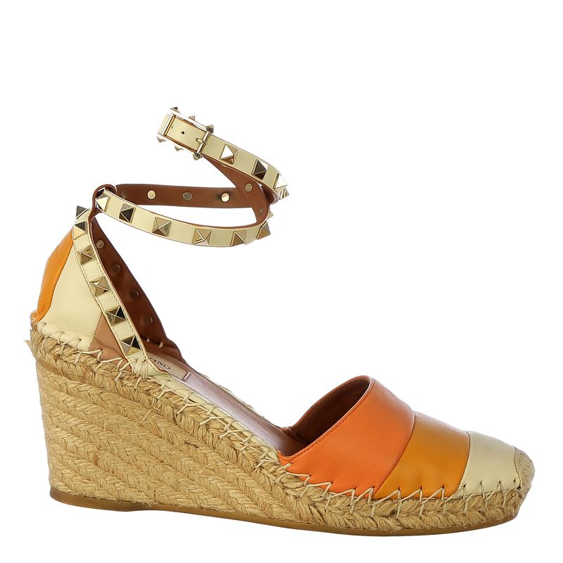 Espadrille-Valentino-Garavani-Couro-Laranja