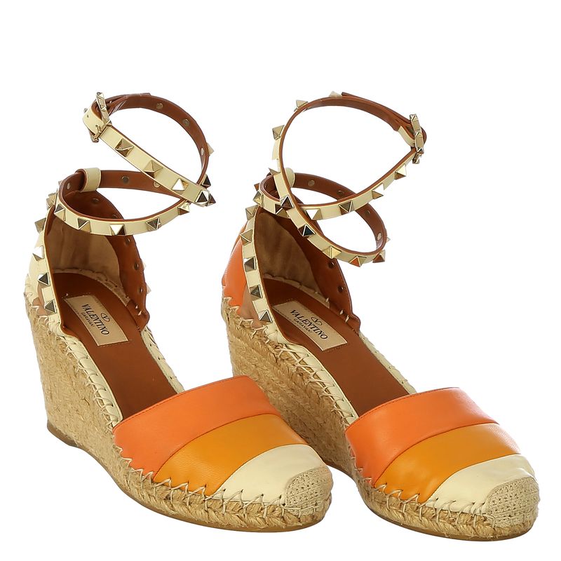 Espadrille-Valentino-Garavani-Couro-Laranja