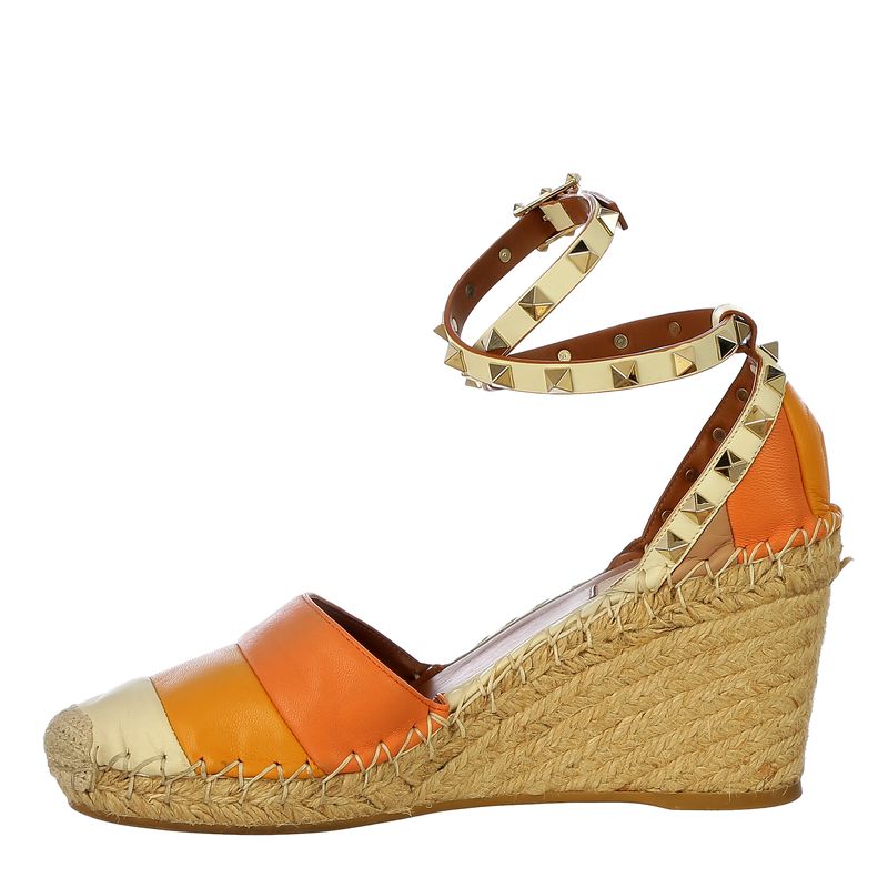 Espadrille-Valentino-Garavani-Couro-Laranja