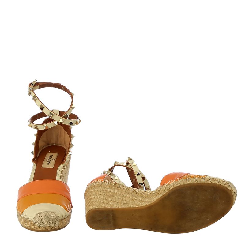 Espadrille-Valentino-Garavani-Couro-Laranja