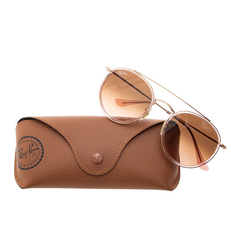 Oculos-Ray-Ban-Round-Marrom