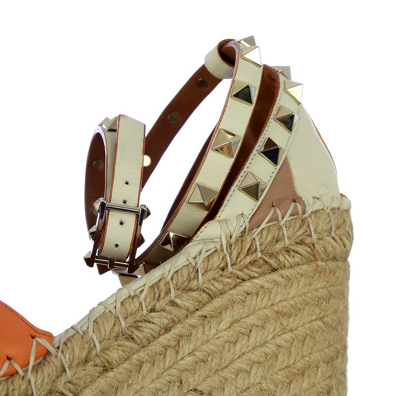 Espadrille-Valentino-Garavani-Couro-Laranja