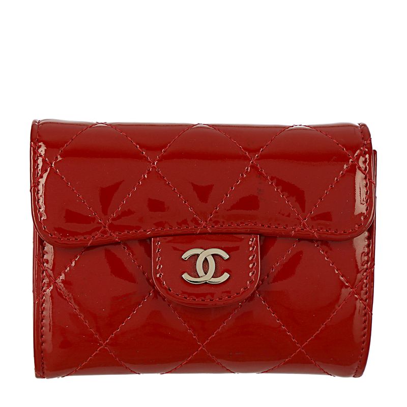 Carteira-Chanel-Small-Zip-Pocket-Vermelha