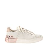 Tenis-Balmain-B-Court-Couro-Branco-e-Rose
