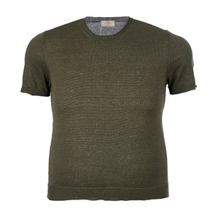 Camiseta 100% Capri Linho Cinza Escura