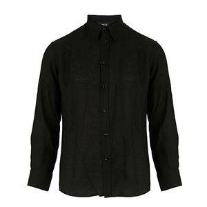 Camisa Vilebrequin Linho Preta e Botões