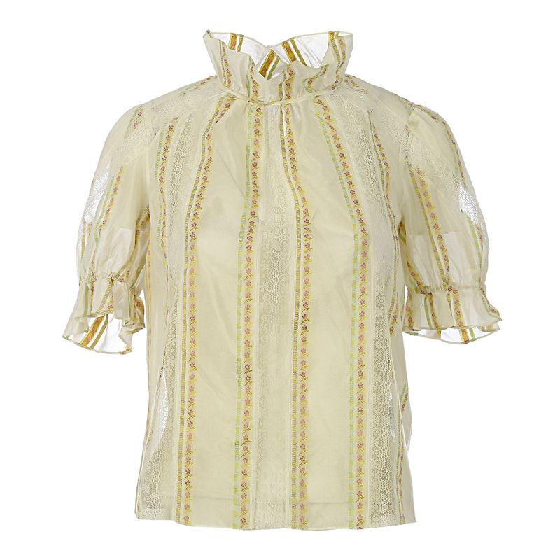 Blusa-Sandro-Renda-Creme-Floral-