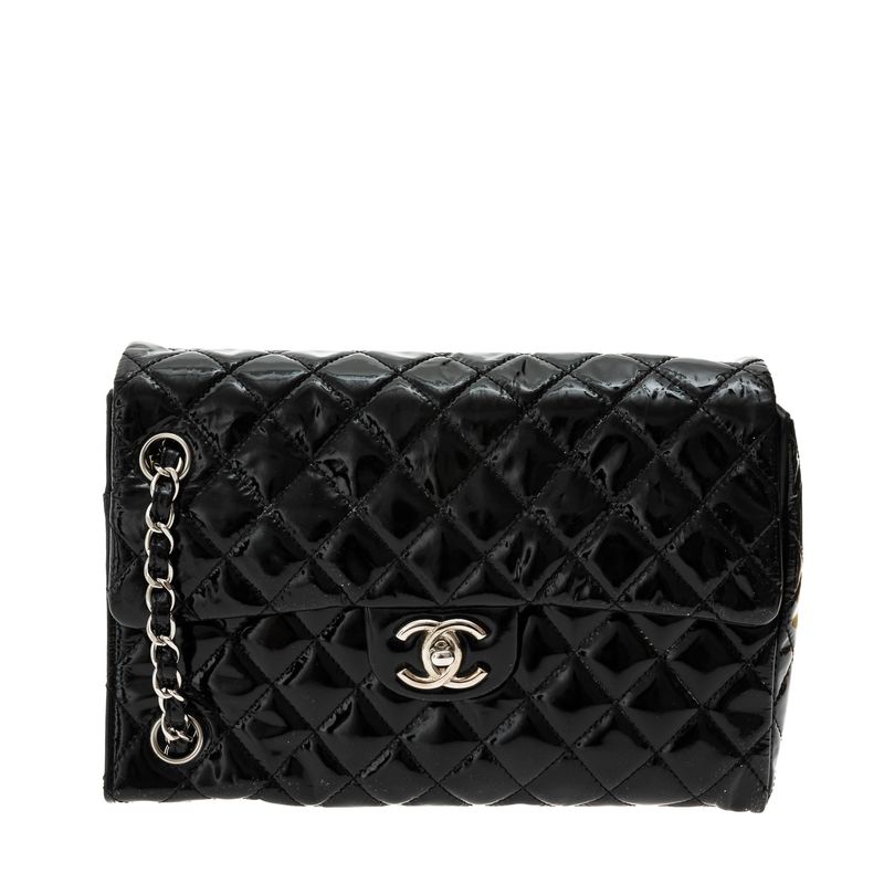 Bolsa-Chanel-Upside-Down-Flap-Preta