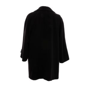 Sobretudo Saint Laurent Lã Preto