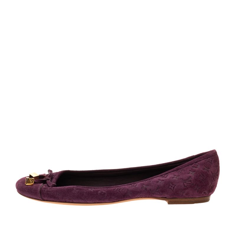 Sapatilha-Louis-Vuitton-Camurca-Monograma-Roxa