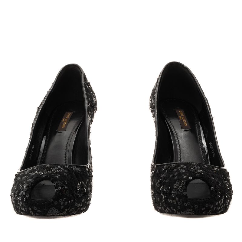 Peep-Toe-Louis-Vuitton-Oh-Really-Paetes-Preta