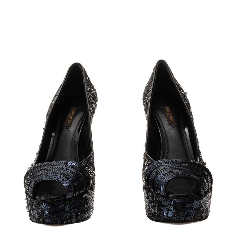 Peep-Toe-Louis-Vuitton-Paetes-Azul-Marinho