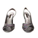 Sandalia-Louis-Vuitton-Paetes-Salto-Prateado-
