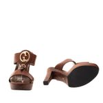 Sandalia-Gucci-Couro-e-Madeira-Marrom