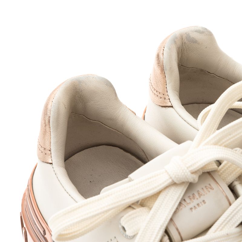 Tenis-Balmain-B-Court-Couro-Branco-e-Rose