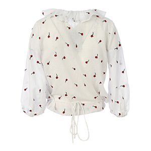 Blusa Rixo Branca Estampada