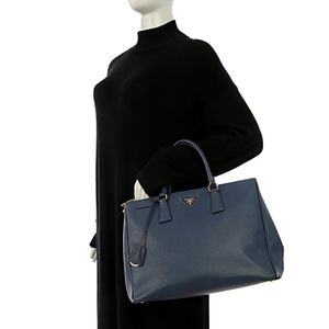 Bolsa Prada Galleria Saffiano Azul