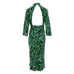 Vestido-Rixo-Seda-Animal-Print-Verde-