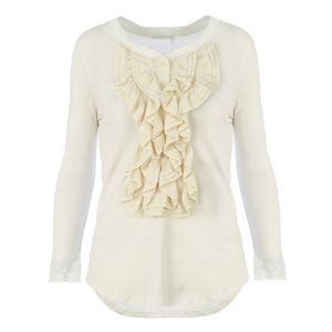 Blusa Chloé Branca e Creme