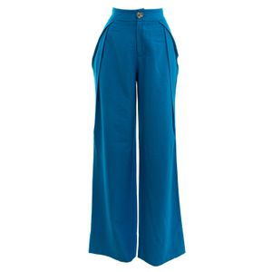 Calça Tufi Duek Pregas Azul M