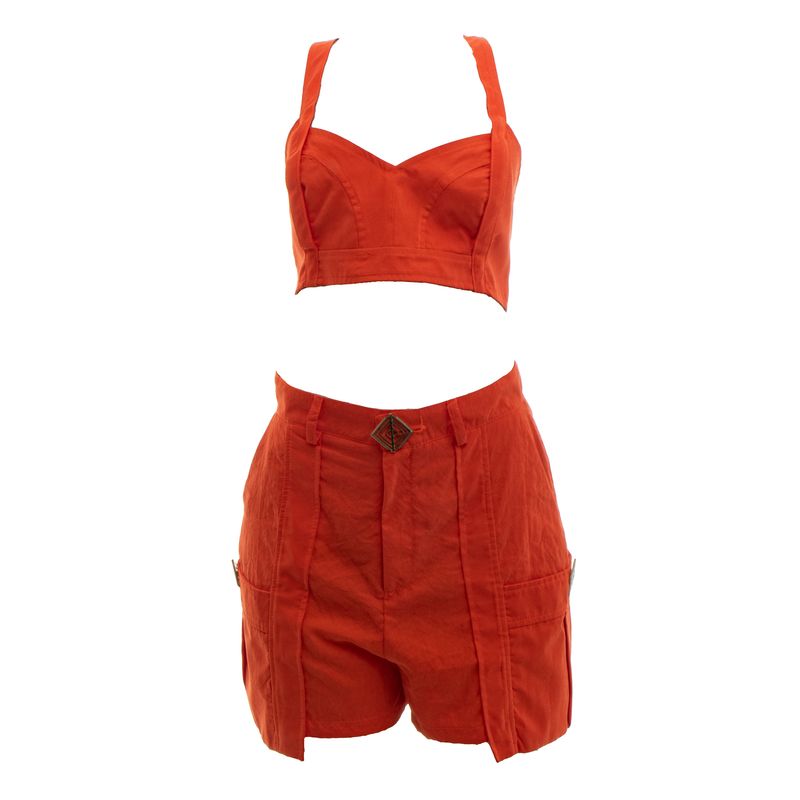 Conjunto-Tufi-Duek-Top-e-Short-Laranja-M