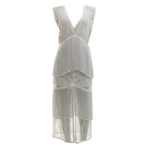Vestido Tufi Duek Midi Renda Off M
