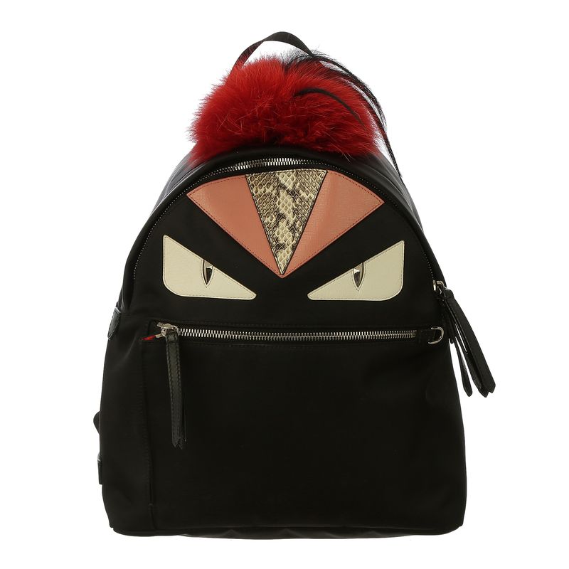 Mochila-Fendi-Monster-Preta