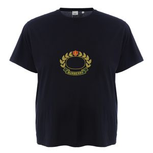 Camiseta Burberry Azul Marinho e Bordado