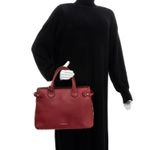 Bolsa-Burberry-Banner-House-Check-Couro-Vermelha
