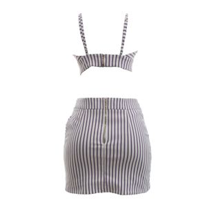 Conjunto Tufi Duek Top e Mini Saia Lilas P