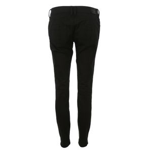 Calça Burberry Couro e Algodão Preto