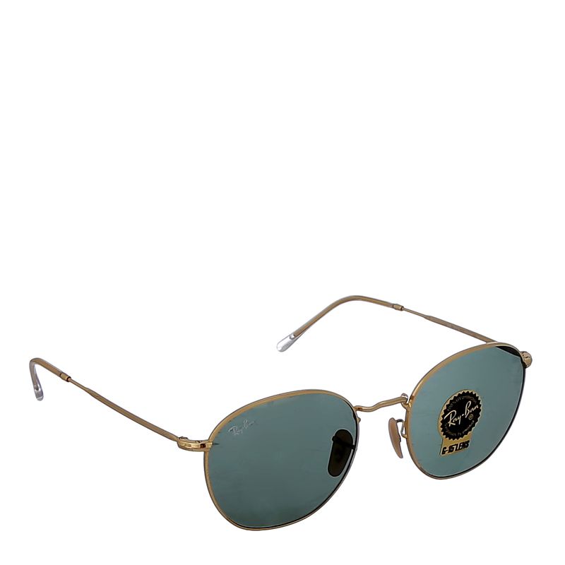 Oculos-Ray-Ban-Round-Verde-e-Dourado