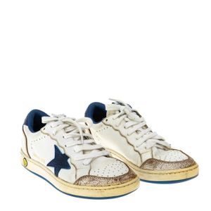 Tênis Golden Goose Ballstar Branco e Azul