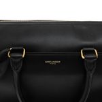 Bolsa-Saint-Laurent-Duffle-Couro-Preto