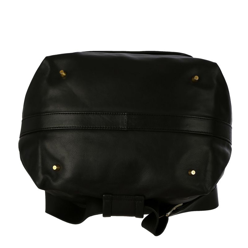 Mochila-Bucket-Couro-Preto
