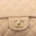Bolsa-Chanel-Classic-Flap-Lambskin-Bege