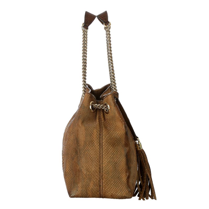 Bolsa-Gucci-Soho-Chain-Tote-Python