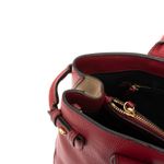 Bolsa-Burberry-Banner-House-Check-Couro-Vermelha