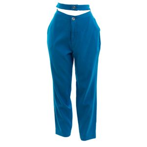 Calça Tufi Duek Cos Duplo Azul P
