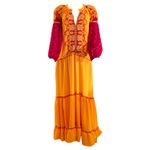 Vestido-Longo-Mostarda-e-Pink