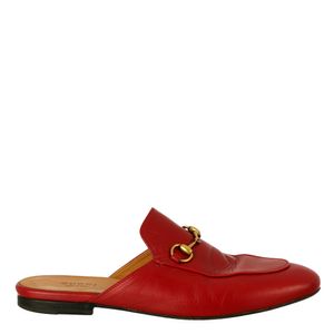 Mule Gucci Princetown Horsebit Vermelho