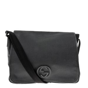 Bolsa Gucci GG Interlocking Transversal Preta