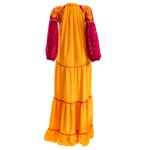 Vestido-Longo-Mostarda-e-Pink