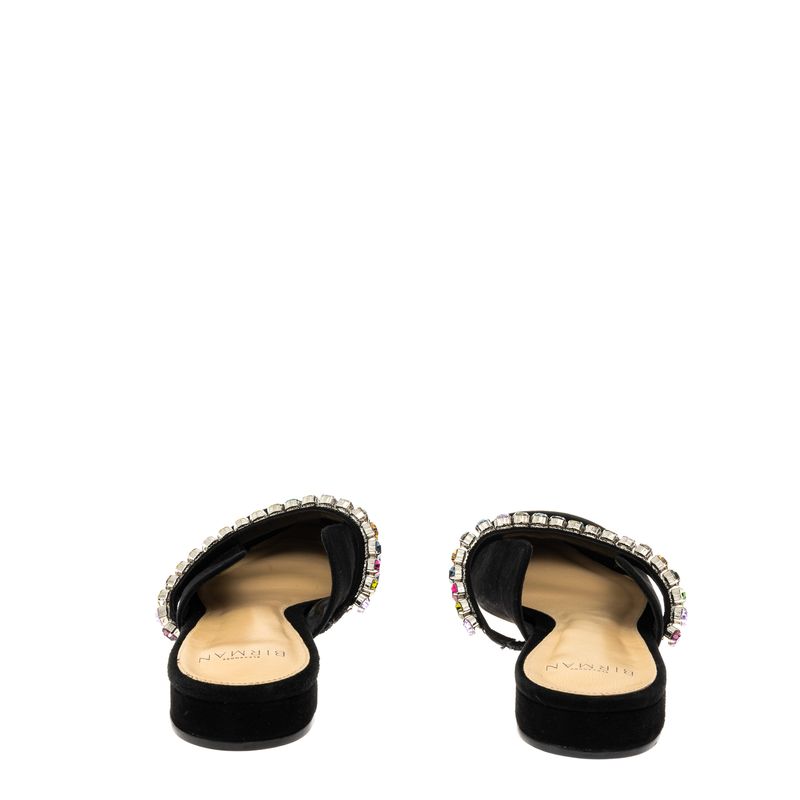 Mule-Alexandre-Birman-Camurca-Preta-com-Cristais-Coloridas