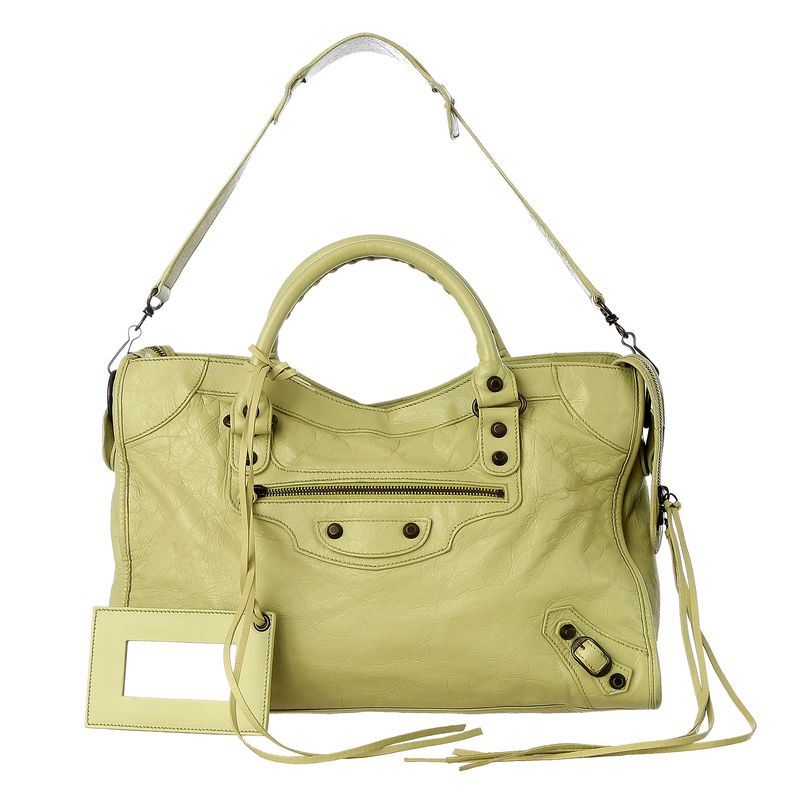 Bolsa-Balenciaga-Motocross-Verde-Claro-