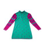 Vestido-Kenzo-Kids-Tricot-Verde-e-Rosa