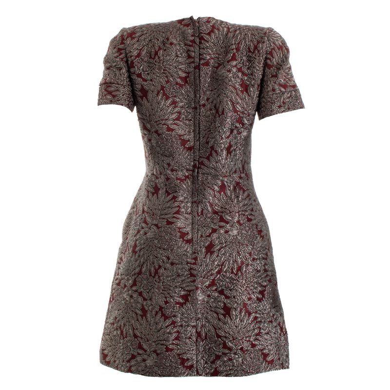 Vestido-Dolce---Gabbana-Bordo-com-Brocados