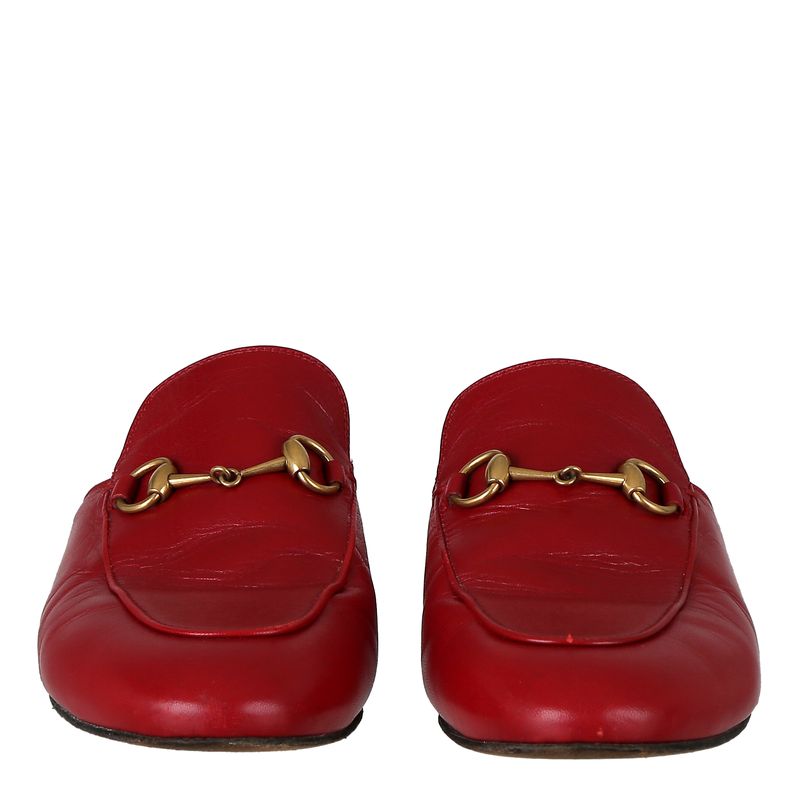 Mule-Gucci-Princetown-Horsebit-Vermelho